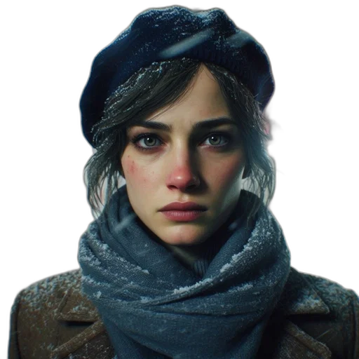 face, hat, jacket, staff, photorealistic, concept art, fantasy art, oil painting transparent PNG cut-out