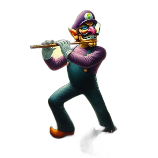 weapon, staff, mask, robot, concept art, pixel art, 3d render, vaporwave transparent PNG cut-out