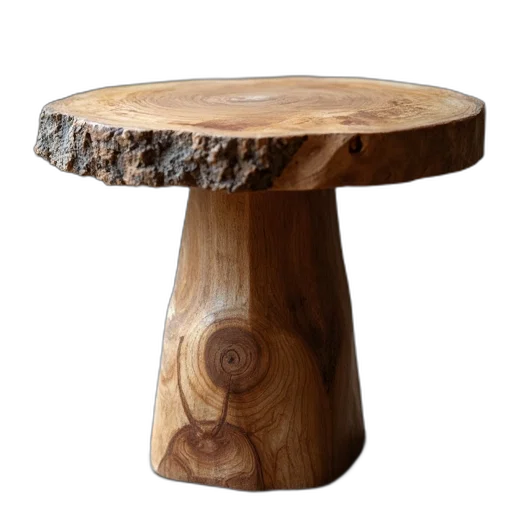 furniture, tree, jewelry, crown, 3d render, rustic, wooden, table transparent PNG cut-out
