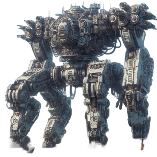 robot, weapon, creature, animal, concept art, 3d render, fantasy art, pixel art transparent PNG cut-out