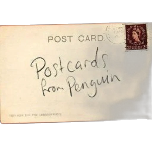 vintage, postcard, words, postcards, penguin, written, featuring, british transparent PNG cut-out