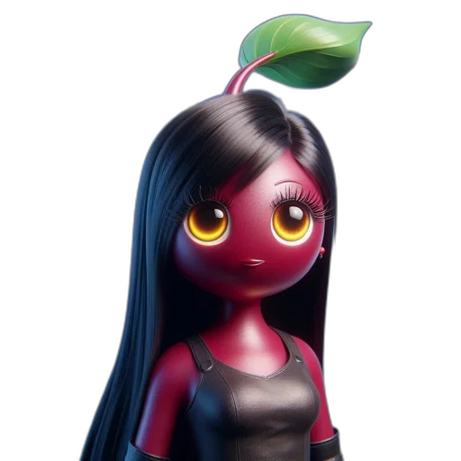 staff, creature, concept art, 3d render, fantasy art, cartoon, animated, character transparent PNG cut-out