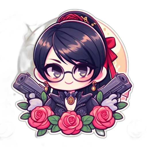 staff, crown, weapon, flower, anime, pixel art, cartoon, fantasy art transparent PNG cut-out