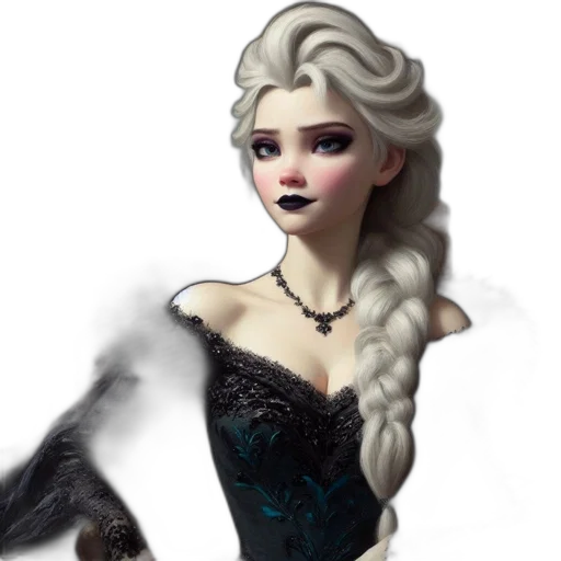 dress, fantasy art, concept art, 3d render, photorealistic, dark, monochrome, elegant transparent PNG cut-out