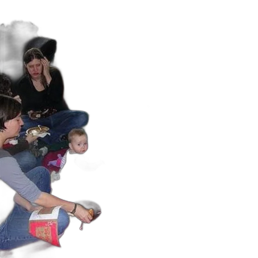 umbrella, shoes, hat, 3d render, outer space, group, women, children transparent PNG cut-out