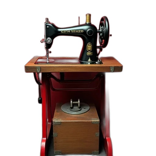 furniture, robot, staff, shoes, old-fashioned, sewing, machine, black transparent PNG cut-out