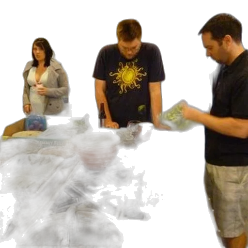 staff, fog, fire, underwater, outer space, three, people, kitchen transparent PNG cut-out