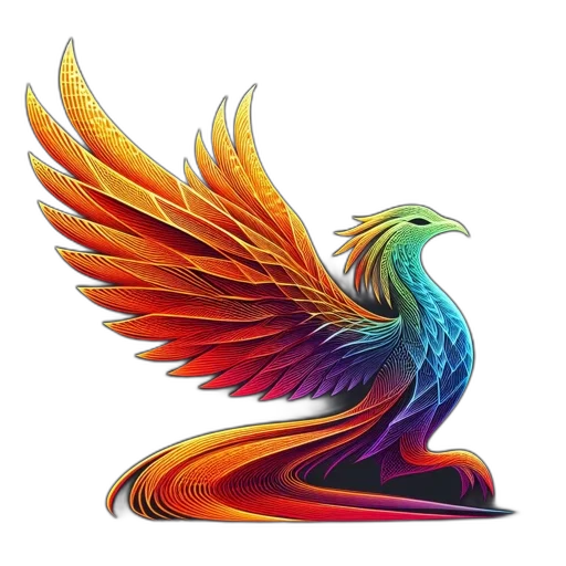 dragon, staff, fantasy art, 3d render, concept art, pixel art, colorful, neon transparent PNG cut-out