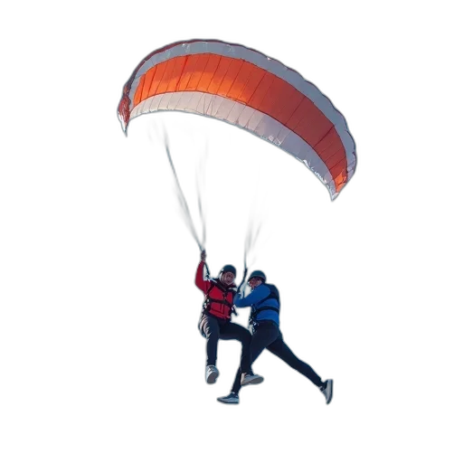 umbrella, jacket, 3d render, concept art, person, red, being, lifted transparent PNG cut-out
