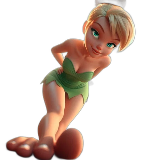 dress, 3d render, concept art, cartoon, photorealistic, green, tinker, bell transparent PNG cut-out