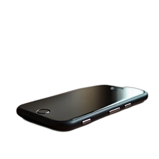 weapon, 3d render, cell, phone, sitting, top, table transparent PNG cut-out