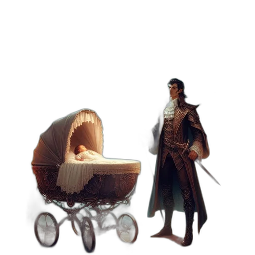 umbrella, creature, furniture, jacket, concept art, fantasy art, pixel art, watercolor transparent PNG cut-out