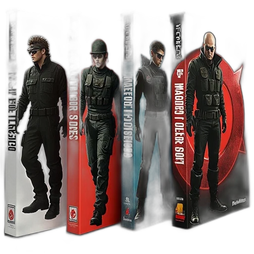 concept art, comic book art, image, displays, collection, metal, gear, solid transparent PNG cut-out