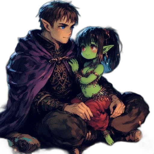 fantasy art, watercolor, pixel art, concept art, green, dark, dimly, lit transparent PNG cut-out