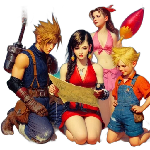 fantasy art, concept art, pixel art, 3d render, fire, red, four, final transparent PNG cut-out