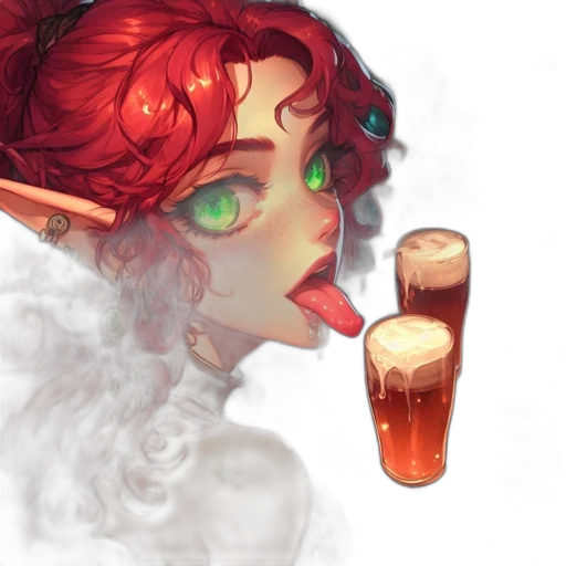 fantasy art, concept art, pixel art, watercolor, fire, red, green, colorful transparent PNG cut-out
