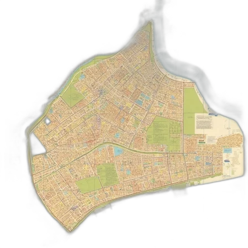 3d render, concept art, photorealistic, city street transparent PNG cut-out