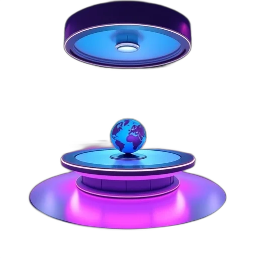 jewelry, crown, furniture, 3d render, vaporwave, concept art, pixel art, outer space transparent PNG cut-out