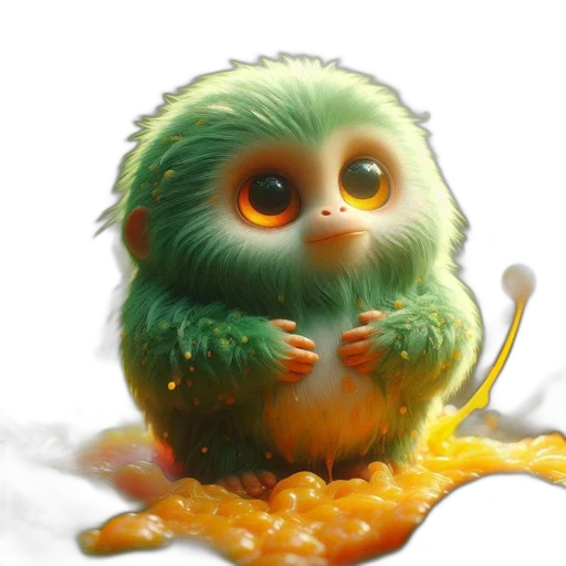 creature, animal, food, staff, photorealistic, 3d render, concept art, oil painting transparent PNG cut-out