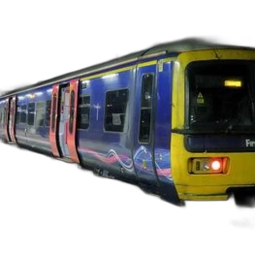 car, weapon, photorealistic, 3d render, concept art, blue, yellow, train transparent PNG cut-out