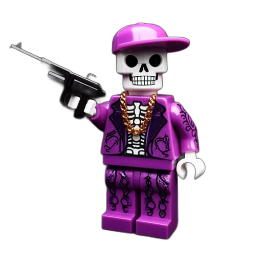 weapon, robot, hat, jewelry, 3d render, vaporwave, pixel art, concept art transparent PNG cut-out