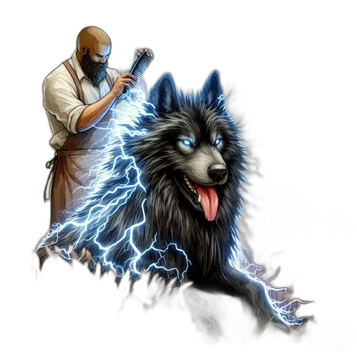staff, creature, animal, fantasy art, concept art, pixel art, photorealistic, wheat transparent PNG cut-out