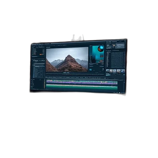 3d render, concept art, photorealistic, underwater, fog, forest, editing, console transparent PNG cut-out