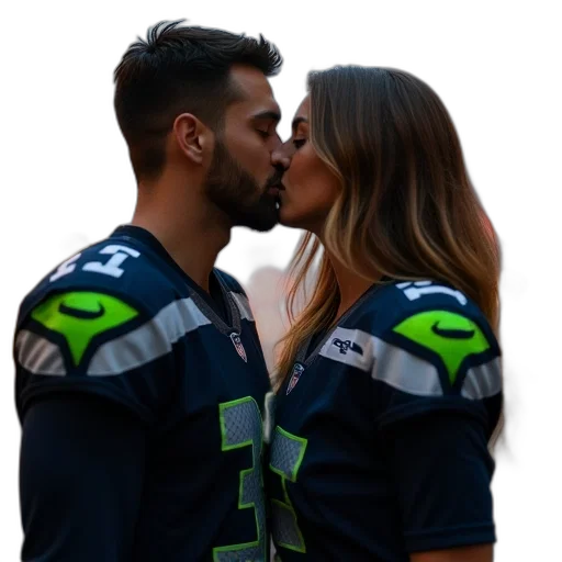 couple, kiss, while, wearing transparent PNG cut-out