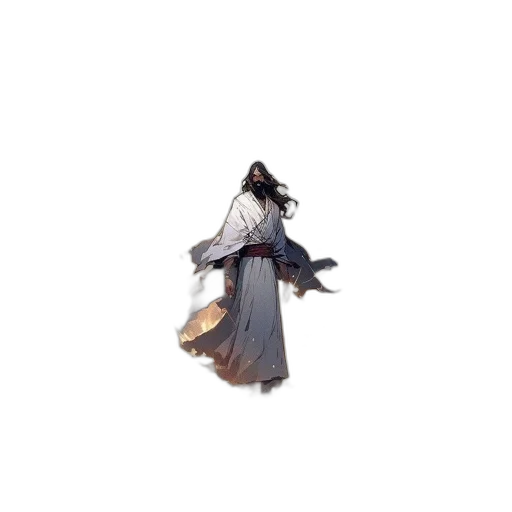 dress, creature, sword, staff, concept art, 3d render, fantasy art, pixel art transparent PNG cut-out
