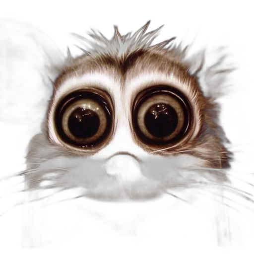 animal, creature, face, mask, photorealistic, concept art, 3d render, cartoon transparent PNG cut-out