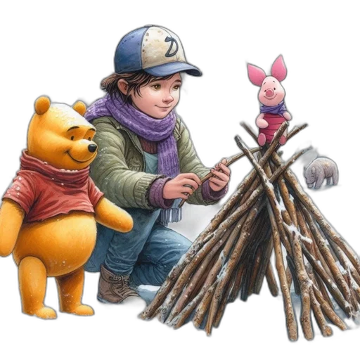 staff, concept art, 3d render, fantasy art, photorealistic, fire, forest, snow transparent PNG cut-out