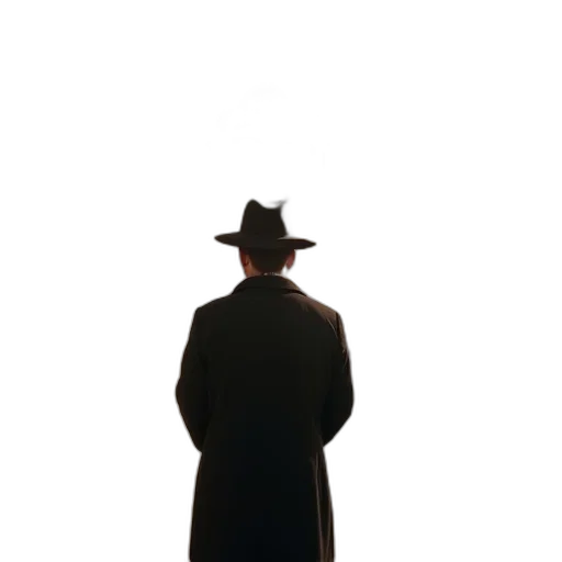 hat, staff, jacket, umbrella transparent PNG cut-out