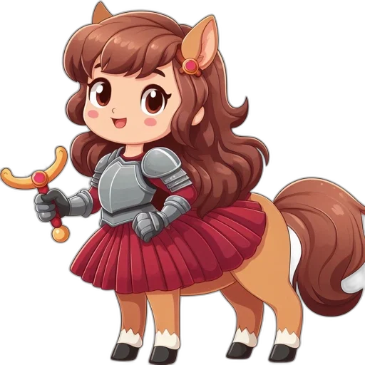 staff, animal, weapon, crown, anime, fantasy art, pixel art, cartoon transparent PNG cut-out