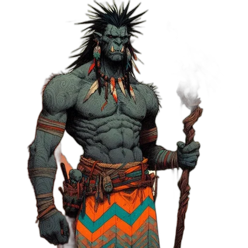 staff, concept art, fantasy art, comic book art, pixel art, dark, anthropomorphic, being transparent PNG cut-out