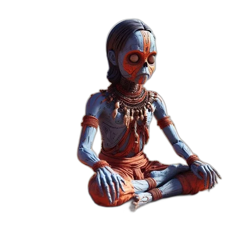 robot, mask, creature, face, concept art, 3d render, pixel art, cyberpunk transparent PNG cut-out