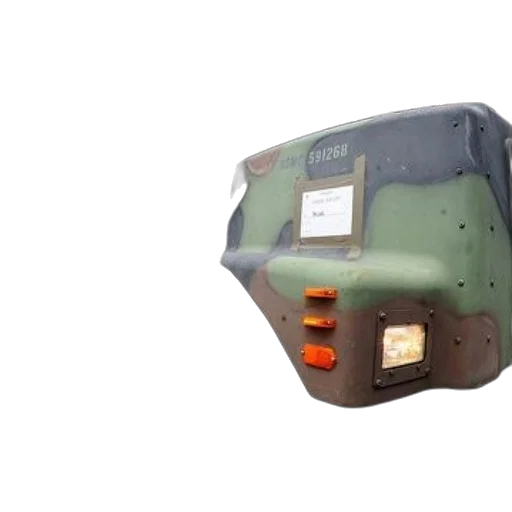 robot, military, truck, camouflage, pattern, being, loaded, onto transparent PNG cut-out