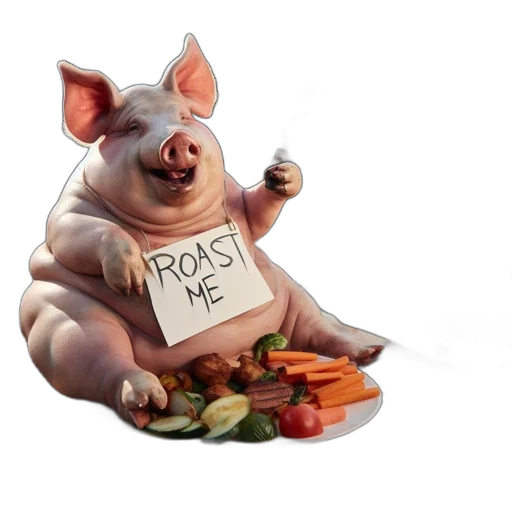 food, animal, robot, concept art, 3d render, photorealistic, playful, illustration transparent PNG cut-out
