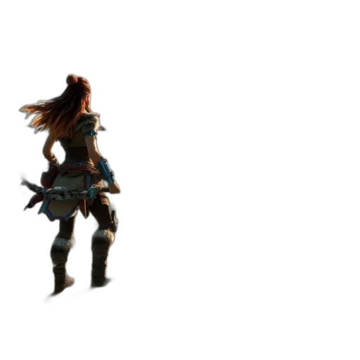 weapon, staff, sword, jacket, concept art, 3d render, pixel art, fantasy art transparent PNG cut-out