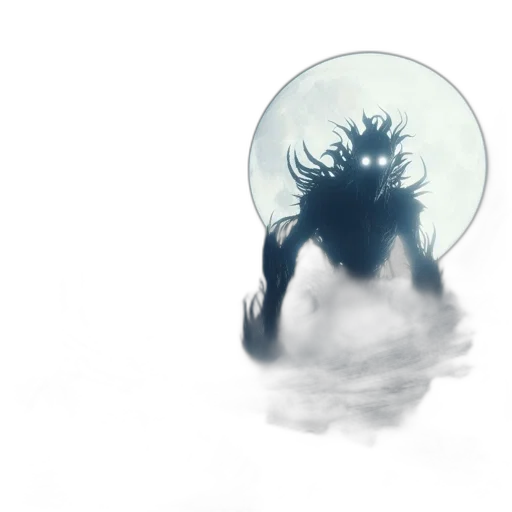 mask, hair, creature, crown, concept art, fantasy art, 3d render, photorealistic transparent PNG cut-out