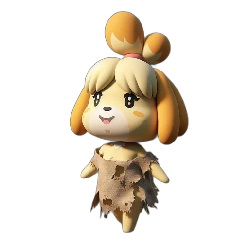 animal, staff, creature, crown, concept art, 3d render, pixel art, fantasy art transparent PNG cut-out
