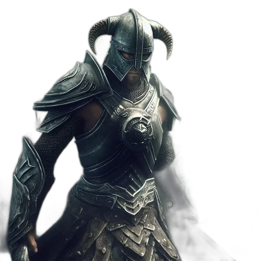 mask, sword, dragon, weapon, concept art, fantasy art, 3d render, comic book art transparent PNG cut-out