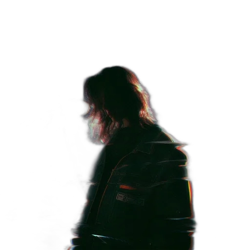 jacket, face, hair, creature, cyberpunk, 3d render, vaporwave, concept art transparent PNG cut-out
