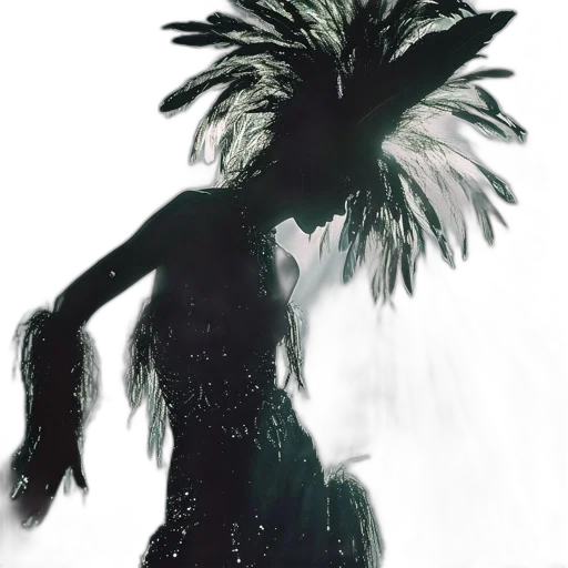 hair, mask, creature, dress, concept art, fantasy art, photorealistic, 3d render transparent PNG cut-out