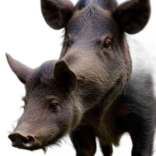animal, creature, food, face, photorealistic, 3d render, larger, adult transparent PNG cut-out