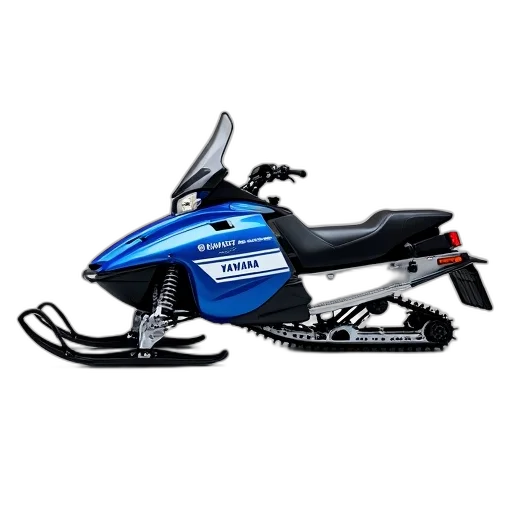 weapon, blue, white, snowmobile, brand, yamaha, side, displayed transparent PNG cut-out
