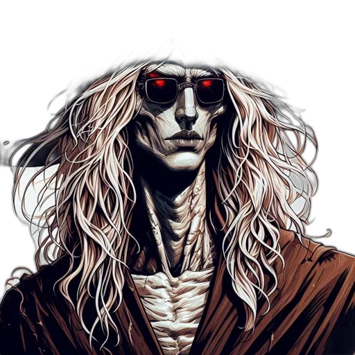 mask, jacket, face, comic book art, fantasy art, cyberpunk, concept art, eerie transparent PNG cut-out