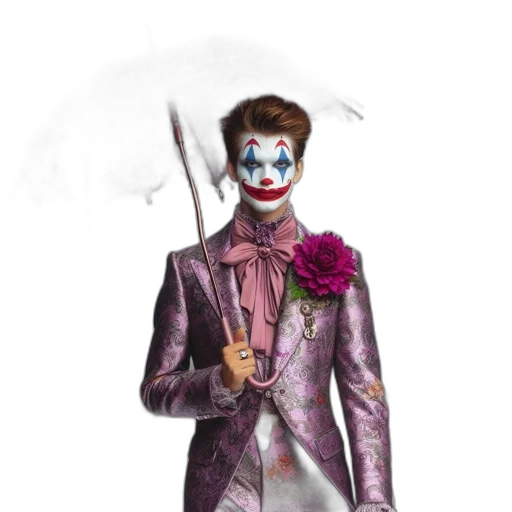 jacket, umbrella, concept art, fantasy art, photorealistic, comic book art, dark, pastel transparent PNG cut-out
