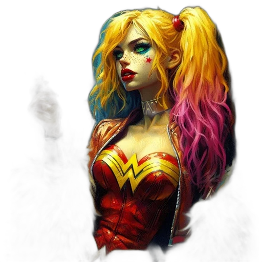 dress, comic book art, fantasy art, concept art, pixel art, colorful, eccentrically, styled transparent PNG cut-out