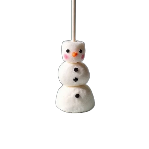 staff, jewelry, 3d render, some, marshmallow, snowman, pops, sitting transparent PNG cut-out