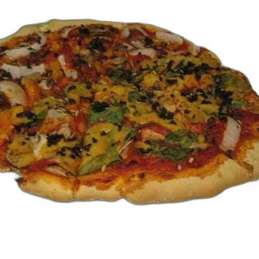 food, crown, 3d render, photorealistic, homemade, pizza, various, toppings transparent PNG cut-out